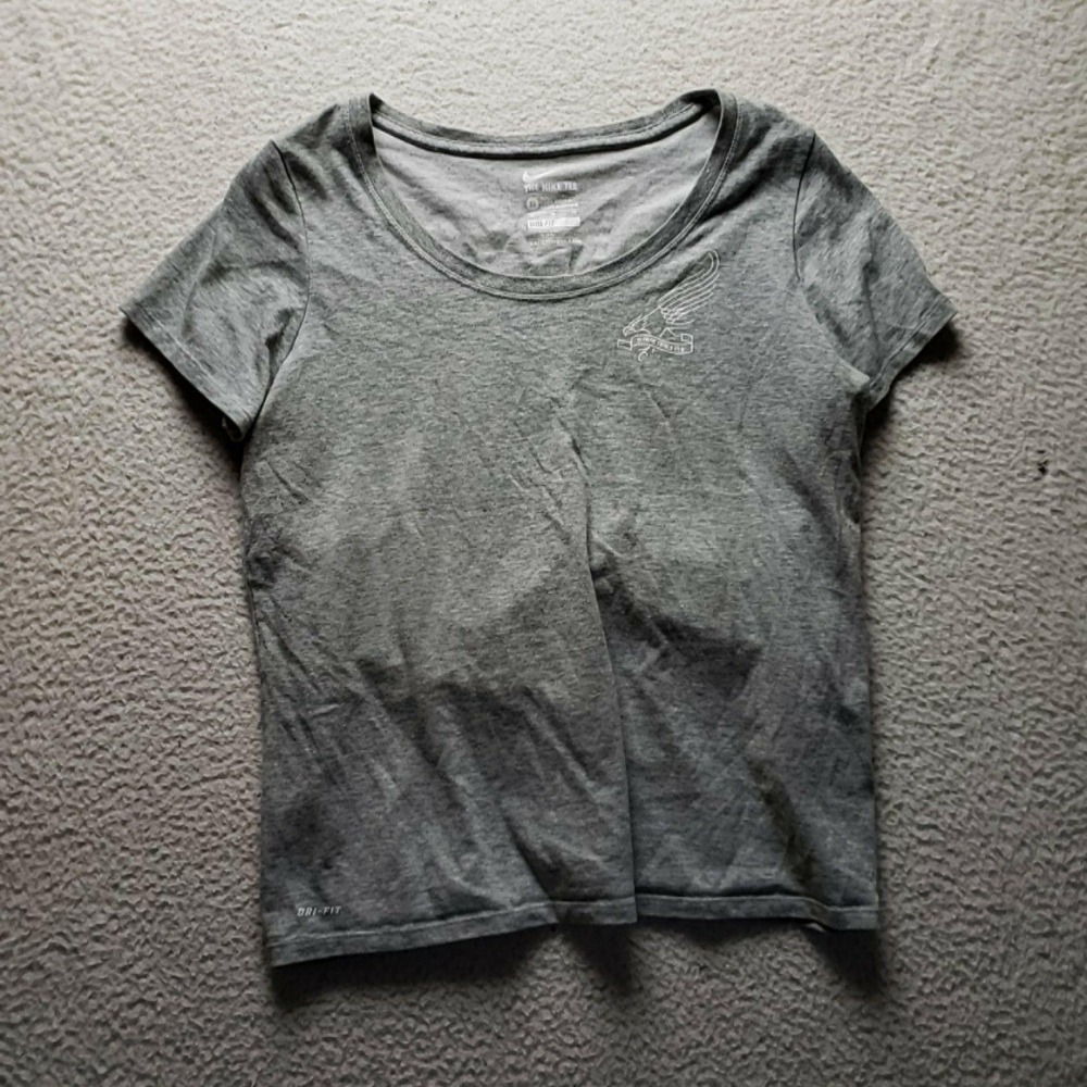 Rio 2016 Team USA Shirt Womens XL Gray Nike Dri Fit Olympic Trials Running Tee